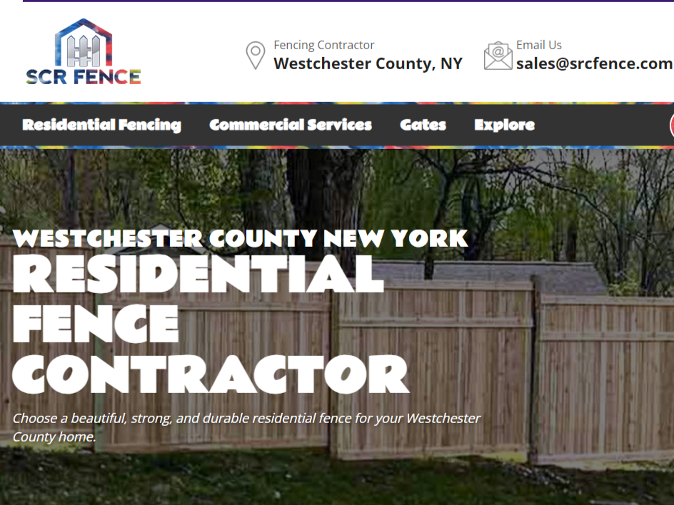 Photo of a Westchester County, NY fence company