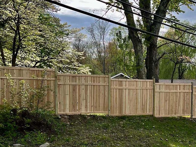 Photo of a Westchester County New York wood fence