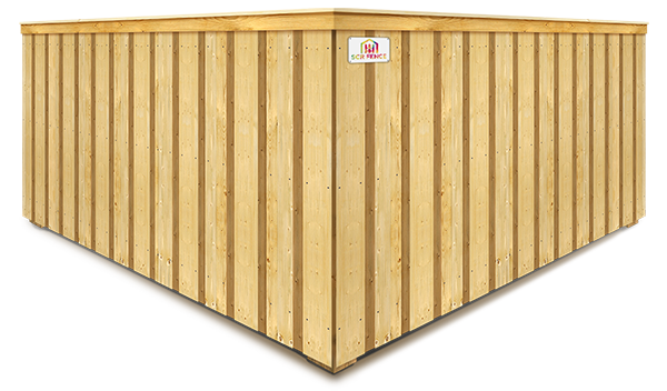 Harrison NY cap and trim style wood fence