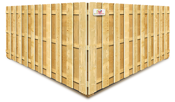 Rockland County NY Shadowbox style wood fence