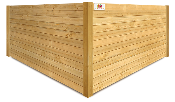Southeast NY horizontal style wood fence